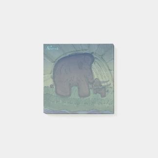 Mammoth with calf  post-it notes
