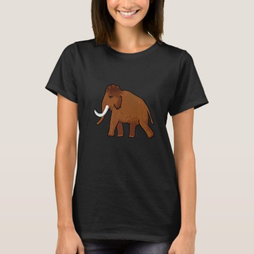 Mammoth Woolly Elephant Big Ice Museum Mammuthus M T_Shirt
