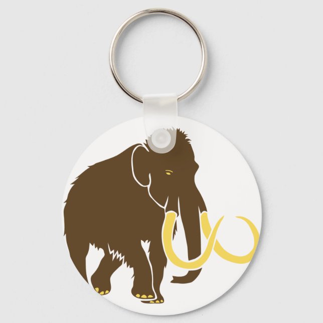 mammut mammoth ice age eiszeit steinzeit elephant keychain (Front)