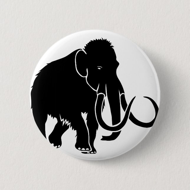 Mammut mammoth ice age Ice Age Stone time elephant Button (Front)