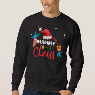 Mammy Claus Santa Christmas Matching Family Pajama Sweatshirt