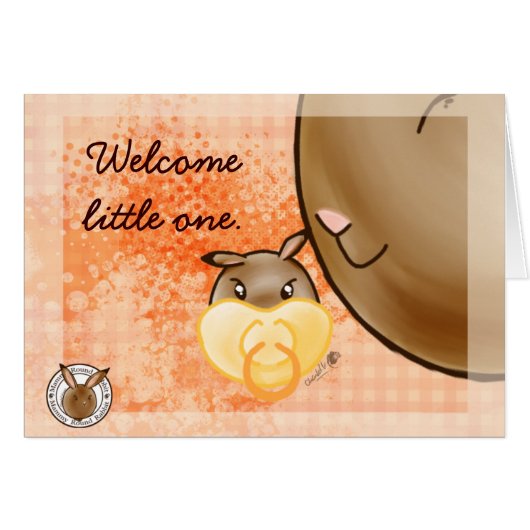 Mammy Round Rabbit-little one Cards (Front Horizontal)