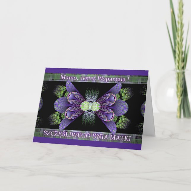 Mamo, Jesteı Wspaniała-Polish Mother's Day Card (Front)