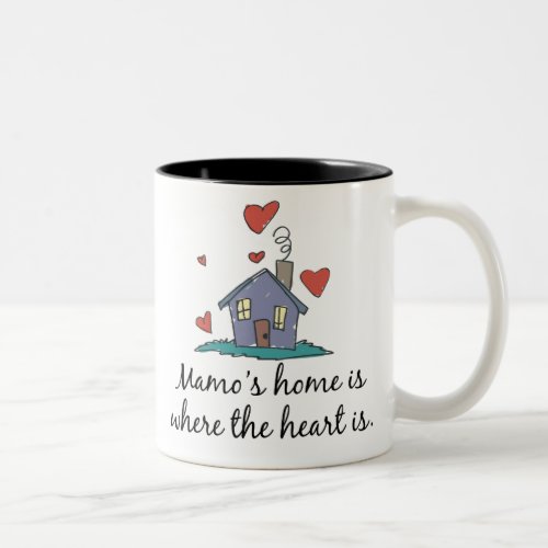 Mamos Home is Where the Heart is Two_Tone Coffee Mug