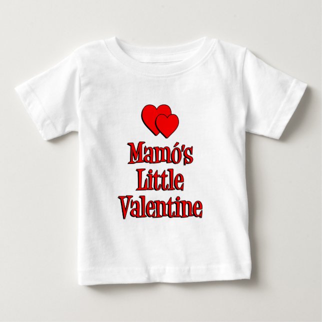 Mamo's Little Valentine Baby T-Shirt (Front)