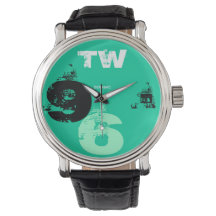 Man 96 Green Sea Clock