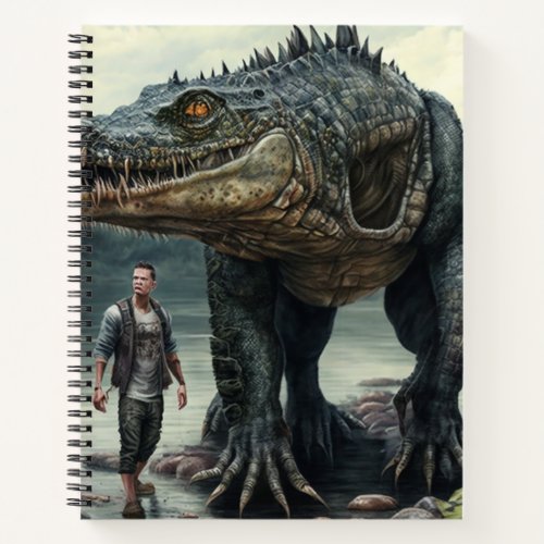 Man alligator monster notebook