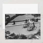 Man and Boy Cycling (Front/Back)