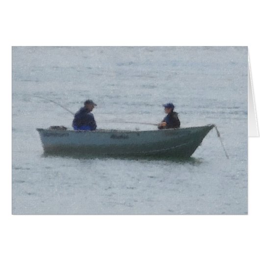 Man and Boy Fishing Cards (Front Horizontal)