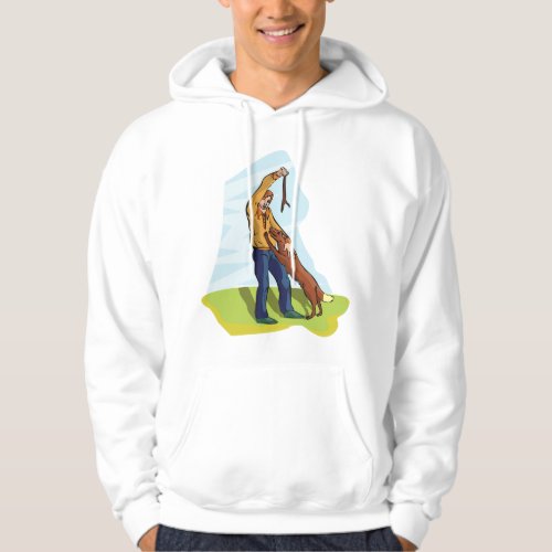 Man And His Dog Hoodie