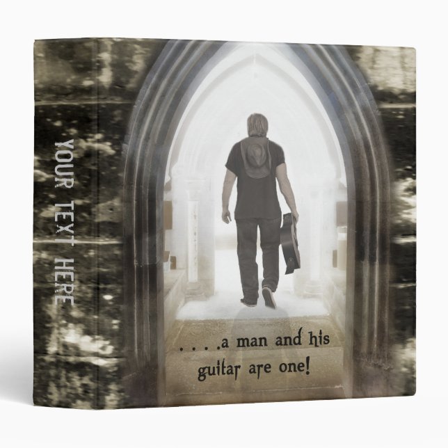 Man and his Guitar Binder (Front/Spine)