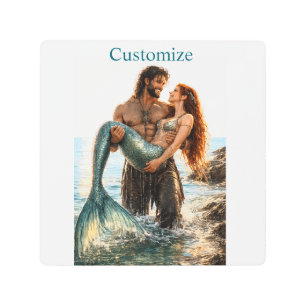 Man and Mermaid Thunder_Cove Metal Print