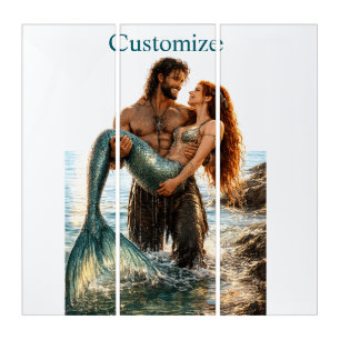 Man and Mermaid Thunder_Cove Triptych
