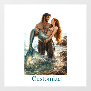 Man and Mermaid Thunder_Cove Wall Decal