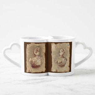 Man and woman in ancient Roman style Coffee Mug Set