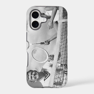 Man and Woman Playing Tennis iPhone 17 Case
