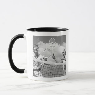 Man and Woman Playing Tennis Mug