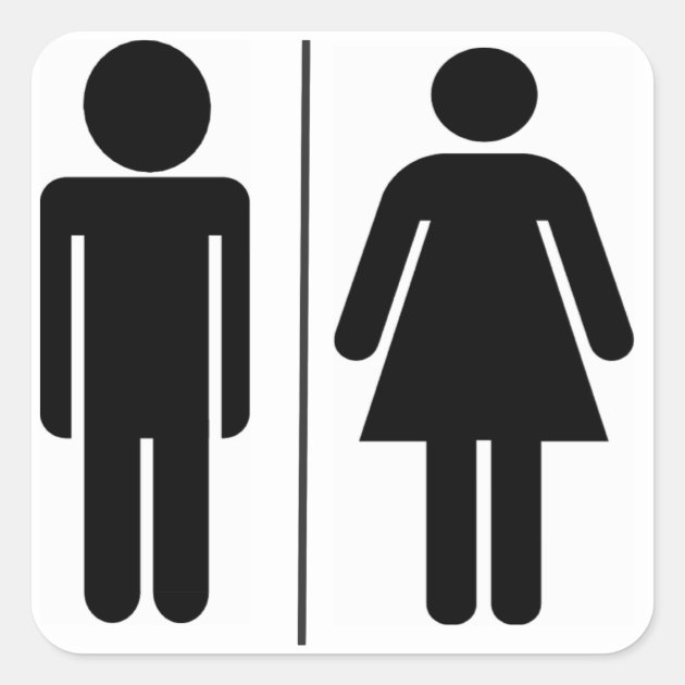 Square WC Sign