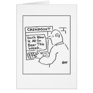 Man at a Cash Machine Cards