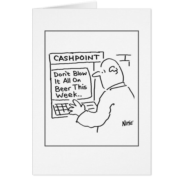 Man at a Cash Machine Cards (Front)