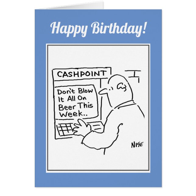 Man at a Cash Machine Cards (Front)