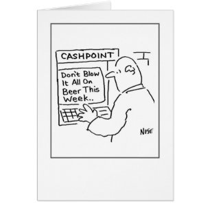 Man at a Cash Machine Cards