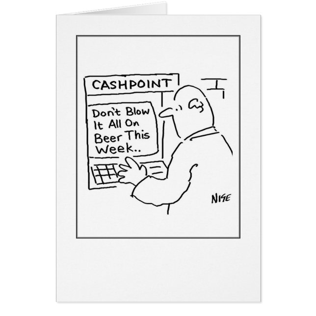 Man at a Cash Machine Cards (Front)