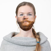 Man Beard Adult Cloth Face Mask (Worn)