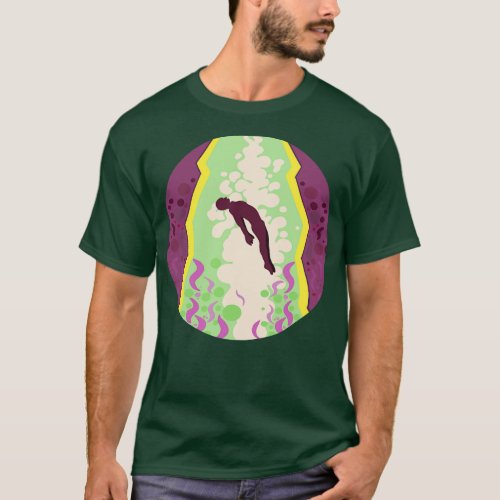 Man being abducted by aliens T_Shirt