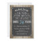 Man Birthday invitation Chalkboard Rustic Adult 70
