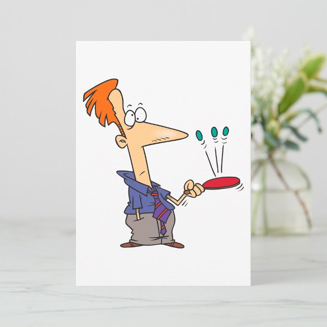 Man Bouncing Balls On A Bat Invitation (Creator Uploaded)