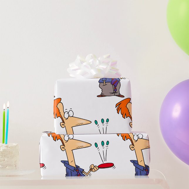 Man Bouncing Balls On A Bat Wrapping Paper (Creator Uploaded)