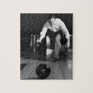 Man Bowling Jigsaw Puzzle