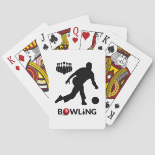 Man Bowling Playing Cards
