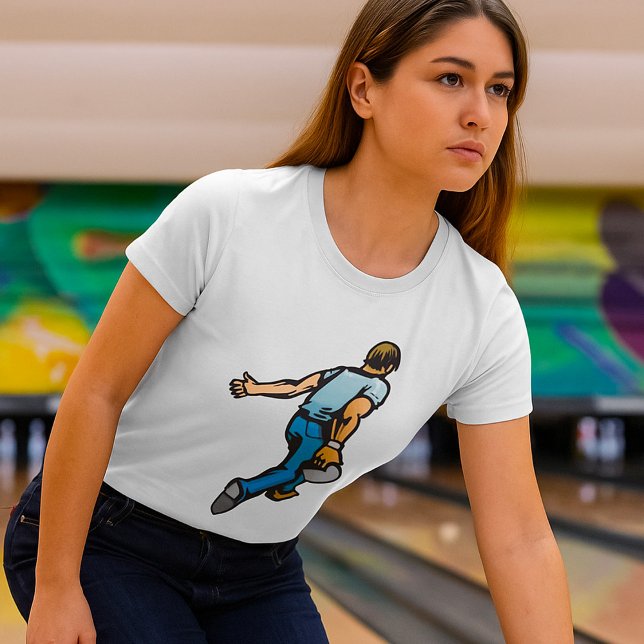 Man Bowling Womens T-Shirt (Creator Uploaded)