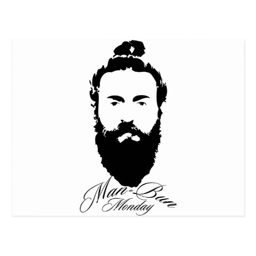 Man Bun Monday Postcard Man Bun Monday Postcard