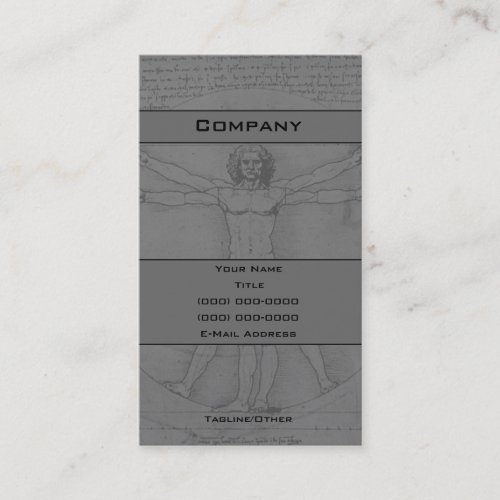 Man Business Card Template