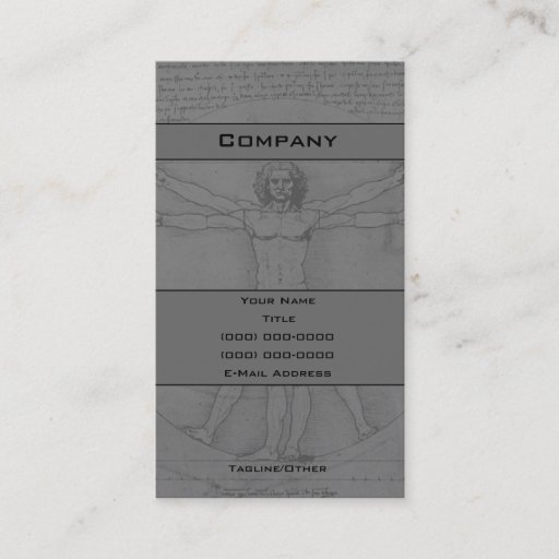 Customizable Man Business Card Template