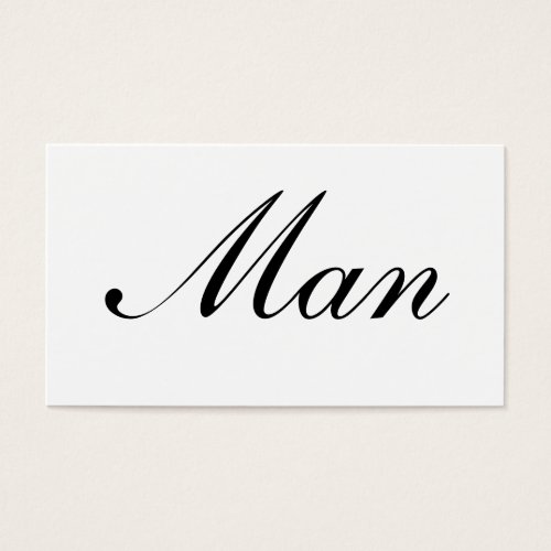Man Card Business Card