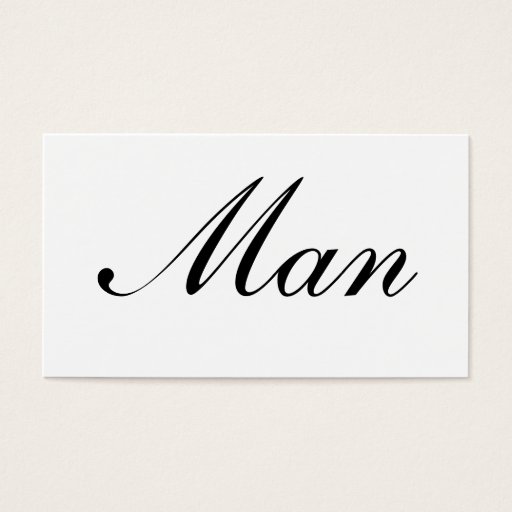 Customizable Man Card Business Card