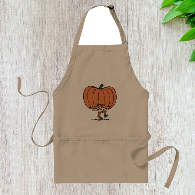Man Carrying A Large Pumpkin Apron (Creator Uploaded)