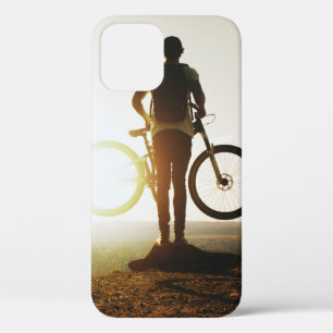 Man carrying bike iPhone 12 case