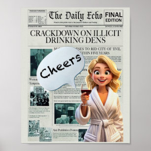 Man cave art poster