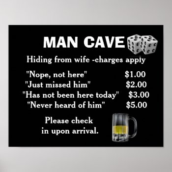 Man Cave Art - Poster Print by ImpressImages at Zazzle