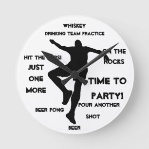 Man cave bar clock