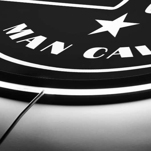 Man Cave Beer Glass Star LED Sign (Edge)