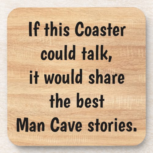 Man Cave Beverage Coaster