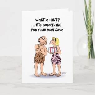 “Man Cave” Birthday Card