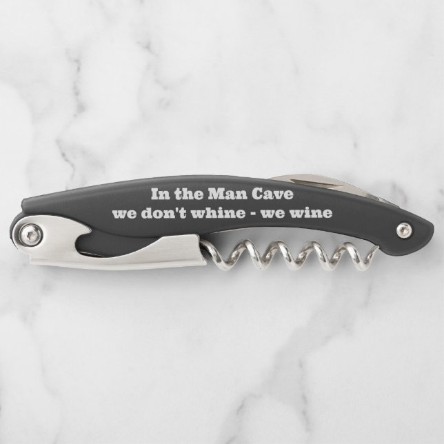 Man Cave Black Corkscrew (Front)