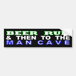 Man Cave Bumper Sticker